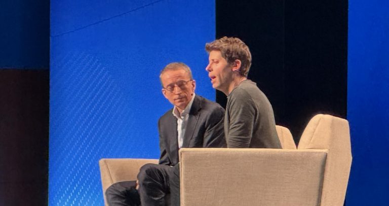 OpenAI’s Sam Altman and Intel’s Pat Gelsinger defend big spending on AI